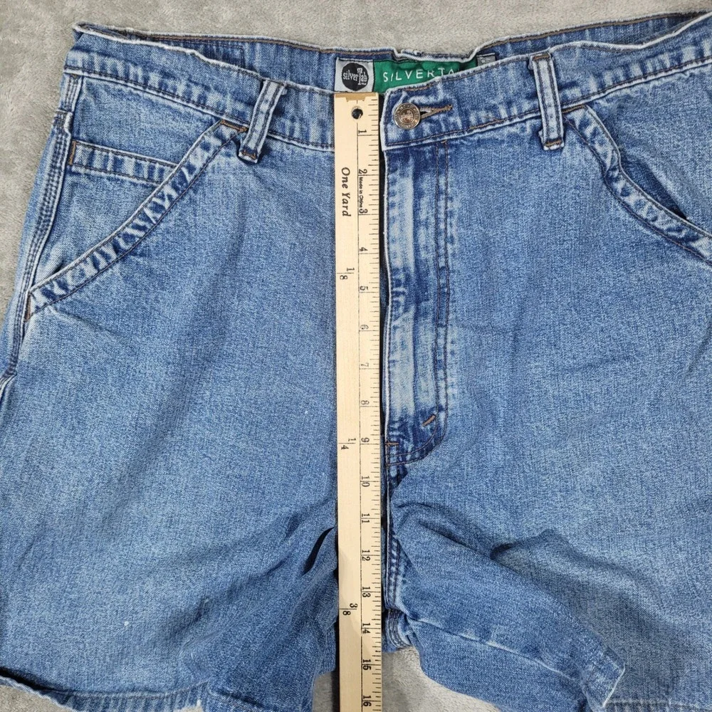 Levis Carpenter Shorts Mens 36 Blue SilverTab Vintage Denim Relaxed 90s Y2K